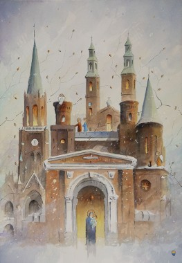 Akwarela POZDROWIENIA Z PIEKAR