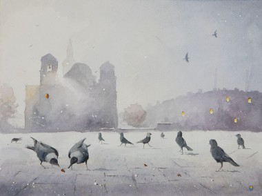 Giclee PORANEK Z KAWKAMI