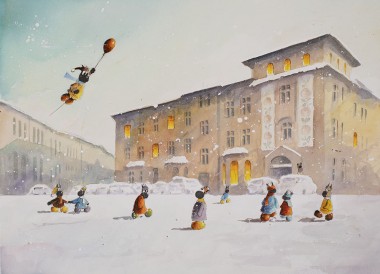 Giclee ZBIÓRKA NAD POCZTĄ